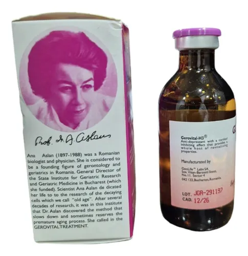Gerovital frasco y caja